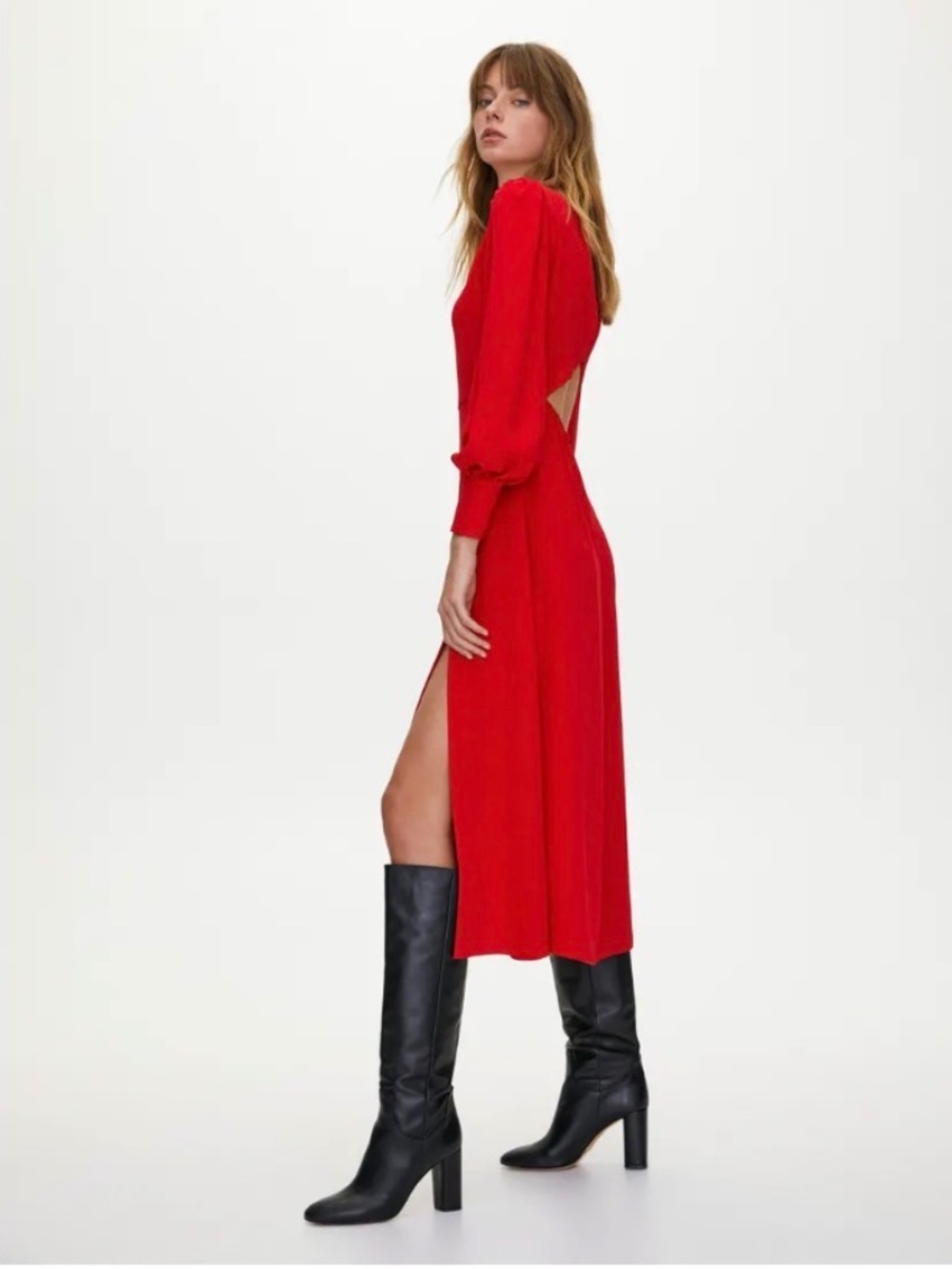 Aritzia -Black Babaton Satin Hampton’s dress